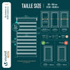 Lot de 2 Store enrouleur jour nuit double 80x150cm Lin - vuunut.com