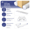 Lot de 4 Boudins de Porte Isolants coupe froid Découpables 96cm Blanc - vuunut.com