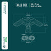 Cerf volant anti oiseaux effaroucheur sans mat Faucon modele F - vuunut.com
