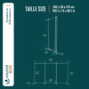 Paravent interieur separateur 3 panneaux autoportant pliable 262 x 30 x 173 cm Anthracite - vuunut.com