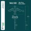 Lot de 2 Cerf volant anti oiseaux effaroucheur avec mat Faucon modele C et G - vuunut.com