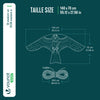 Cerf volant anti oiseaux effaroucheur sans mat Faucon modele D - vuunut.com