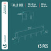 Lot de 5 Bordures de jardin acier galvanise avec pointes ancrages 106x18cm noir - vuunut.com