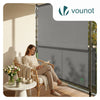 Store vertical sans percage extensible exterieur 200x310cm polyester gris - vuunut.com