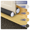 Lot de 4 Boudins de Porte Isolants coupe froid Découpables 96cm Noir - vuunut.com