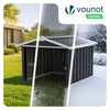 Abri pour robot tondeuse en métal XL Noir - vuunut.com