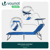 Transat pare soleil Lot de 2 pcs Bleu - vuunut.com