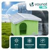 Maison pour chat chien plastique interieur exterieur 75x63x51cm Vert - vuunut.com