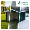 Abri pour robot tondeuse en métal XL Vert - vuunut.com