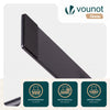Paravent interieur separateur 3 panneaux autoportant pliable 262 x 30 x 173 cm Anthracite - vuunut.com