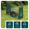 Piege pour animaux vivants cage trappe en metal 60x18x25cm vert - vuunut.com