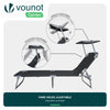 Transat pare soleil Lot de 2 pcs Noir - vuunut.com
