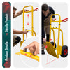 Diable pliant chariot de transport avec roue pneumatique charge 200kg jaune - vuunut.com
