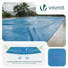 Bache piscine rectangulaire en Polyethylene 160 gr/m2 8x14m Bleue foncé - vuunut.com
