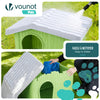 Maison pour chat chien plastique interieur exterieur 60x51x41cm Vert - vuunut.com
