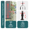Store vertical sans percage extensible exterieur 200x310cm polyester gris - vuunut.com