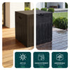 Coffre de Rangement Exterieur 126L en PP 56x43x53CM Style Bois Marron - vuunut.com