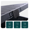 Coffre de Rangement Exterieur 126L en PP avec Système de Verrouillage 56x44x53CM Anthracite - vuunut.com