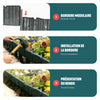 Bordure de jardin plastique PP imitation pierre 20m - vuunut.com