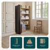 Paravent interieur separateur 4 panneaux autoportant pliable 228 x 30 x 164 cm Anthracite - vuunut.com