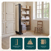 Paravent interieur separateur avec roue 6 panneaux autoportant pliable 340 x 30 x 171 cm Beige - vuunut.com