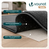 Tapis de salon poils ras doux antiderapant 60x180cm uni anthracite - vuunut.com