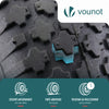 Lot de 4 Roue gonflable robuste 4.80/4.00-8 pour chariot brouette alesage 20mm 400x85mm rouge - vuunut.com