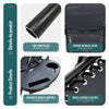 Chaise Longue inclinable en textilene avec porte gobelet et portable Noir Lot de 1 - vuunut.com