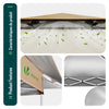 Tonnelle de jardin exterieure pliable avec moustiquaire 3.6x3.6m beige - vuunut.com