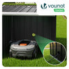 Abri pour robot tondeuse en métal L Noir - vuunut.com