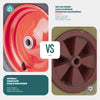 Lot de 4 Roue gonflable robuste 4.80/4.00-8 pour chariot brouette alesage 20mm 400x85mm rouge - vuunut.com