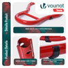 Bequille Moto roue arriere charge max 390 kg acier Rouge - vuunut.com