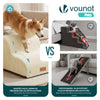 Escalier pour chien et chat en mousse haute densite et housse lavable 40x40x30cm beige - vuunut.com