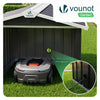 Abri pour robot tondeuse en métal XL Noir - vuunut.com