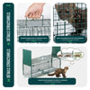 Piege pour animaux vivants cage trappe en metal 100x29x40cm vert - vuunut.com