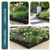 Lot de 10 Bordures de jardin acier galvanise avec pointes ancrages 106x18cm noir - vuunut.com
