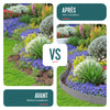 Lot de 10 Bordures de jardin acier galvanise avec pointes ancrages 106x18cm gris - vuunut.com