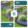 Lot de 10 Bordures de jardin acier galvanise avec pointes ancrages 106x18cm noir - vuunut.com