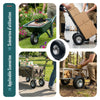 Lot de 4 Roue gonflable robuste 3.5-4 pour chariot brouette alesage 16mm 260x85mm metal - vuunut.com