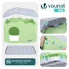 Maison pour chat chien plastique interieur exterieur 75x63x51cm Vert - vuunut.com