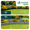Bordure de jardin plastique PP imitation pierre 20m gris clair - vuunut.com