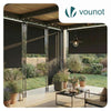 Store vertical sans percage extensible exterieur 200x310cm polyester anthracite - vuunut.com