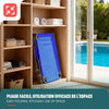 Lot de 2 chaise longue pliante avec pare soleil bleu - vuunut.com