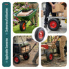Lot de 4 Roue gonflable robuste 4.80/4.00-8 pour chariot brouette alesage 20mm 400x85mm rouge - vuunut.com