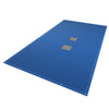 Bache piscine rectangulaire double couche en Polyethylene 160 gr/m2 avec filet ecoulement 4x7m Bleue - vuunut.com