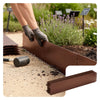 Lot de 35 Bordure de jardin en métal flexible 100x18cm marron - vuunut.com