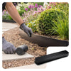 Lot de 10 Bordure de jardin en métal flexible 100x13cm noir