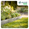Lot de 15 Bordure de jardin en métal galvanisé flexible 100x13cm