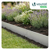 Lot de 10 Bordure de jardin en métal galvanisé flexible 100x18cm