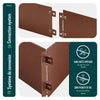Lot de 35 Bordure de jardin en métal flexible 100x18cm marron - vuunut.com